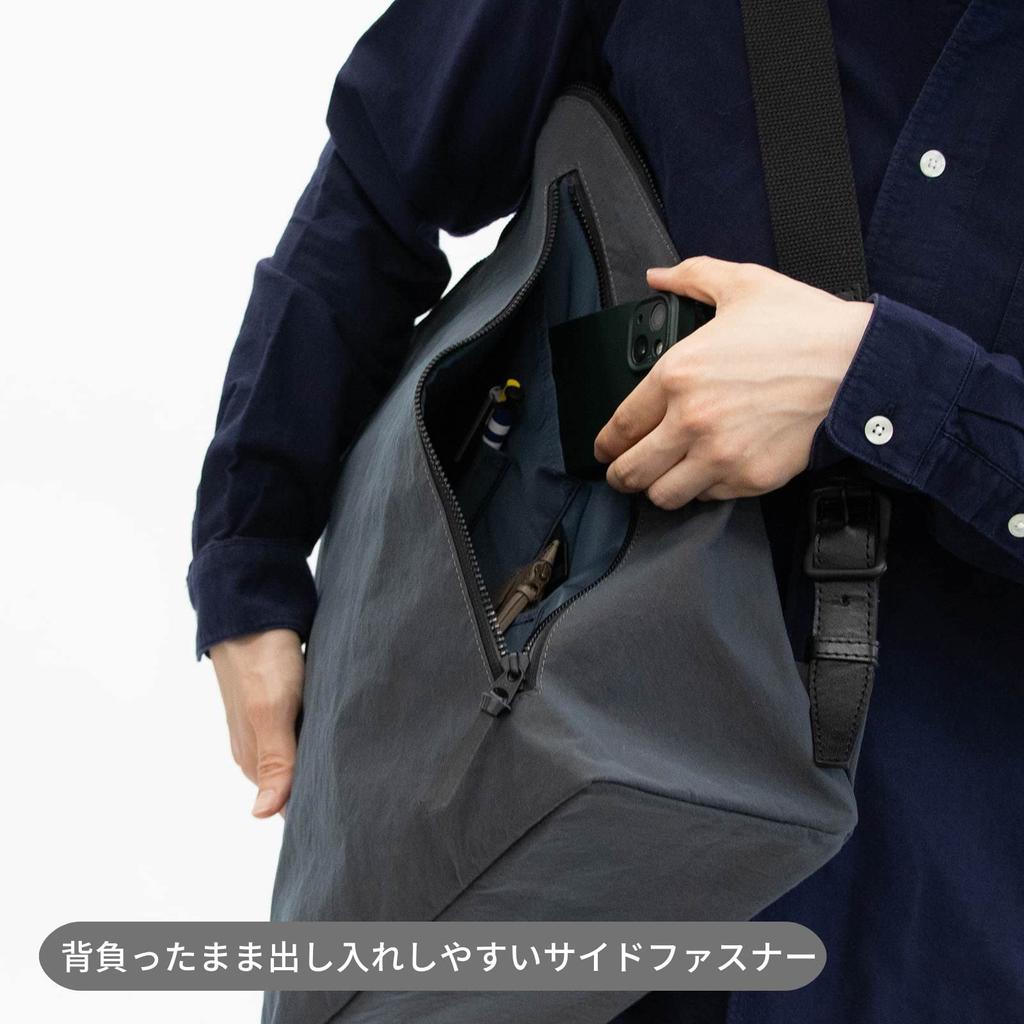 Root Japanese Backpack Habit Backpack Unisex Thin Lightweight Water Repellent A4 File PC Storage [Root] (Blue Gray)