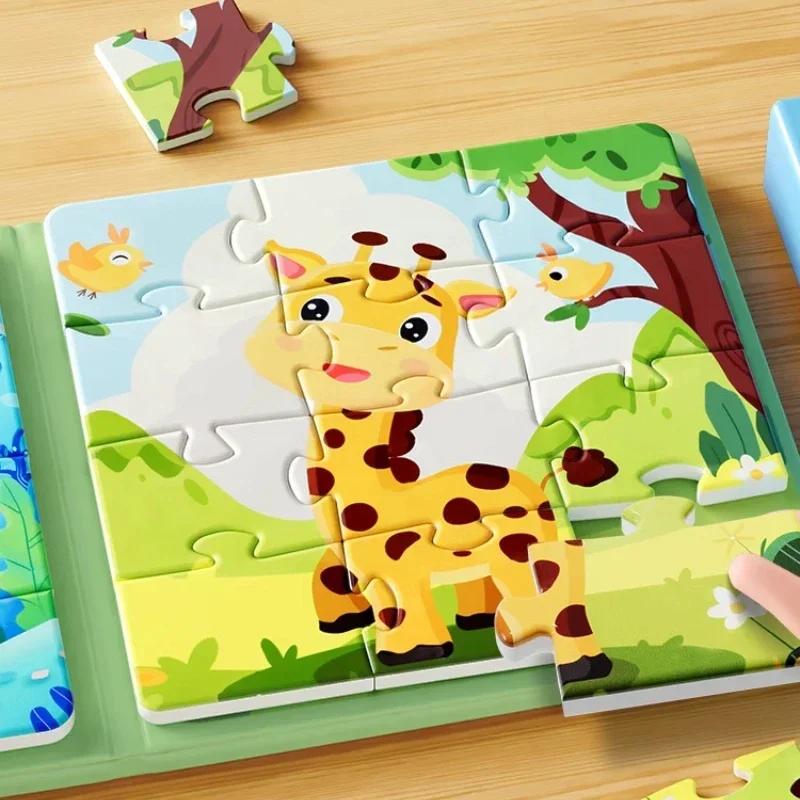 Dětské magnetické puzzle 3-6 let miminko vzdělávací hračky dětské Montessori miminko DIY hračky pro rané vzdělávání