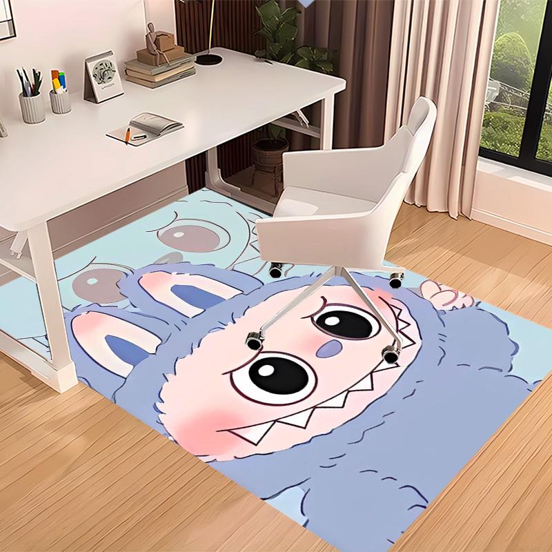 labubu Printed Absorbent Washable Carpet, Non-Slip Bathroom Mats, Kitchen Rugs, Yoga Mat,Living Room Entrance, Camping Picnic Rugs