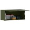 Wall Mounted Garage Cabinet with Gas Spring Door Olive Green