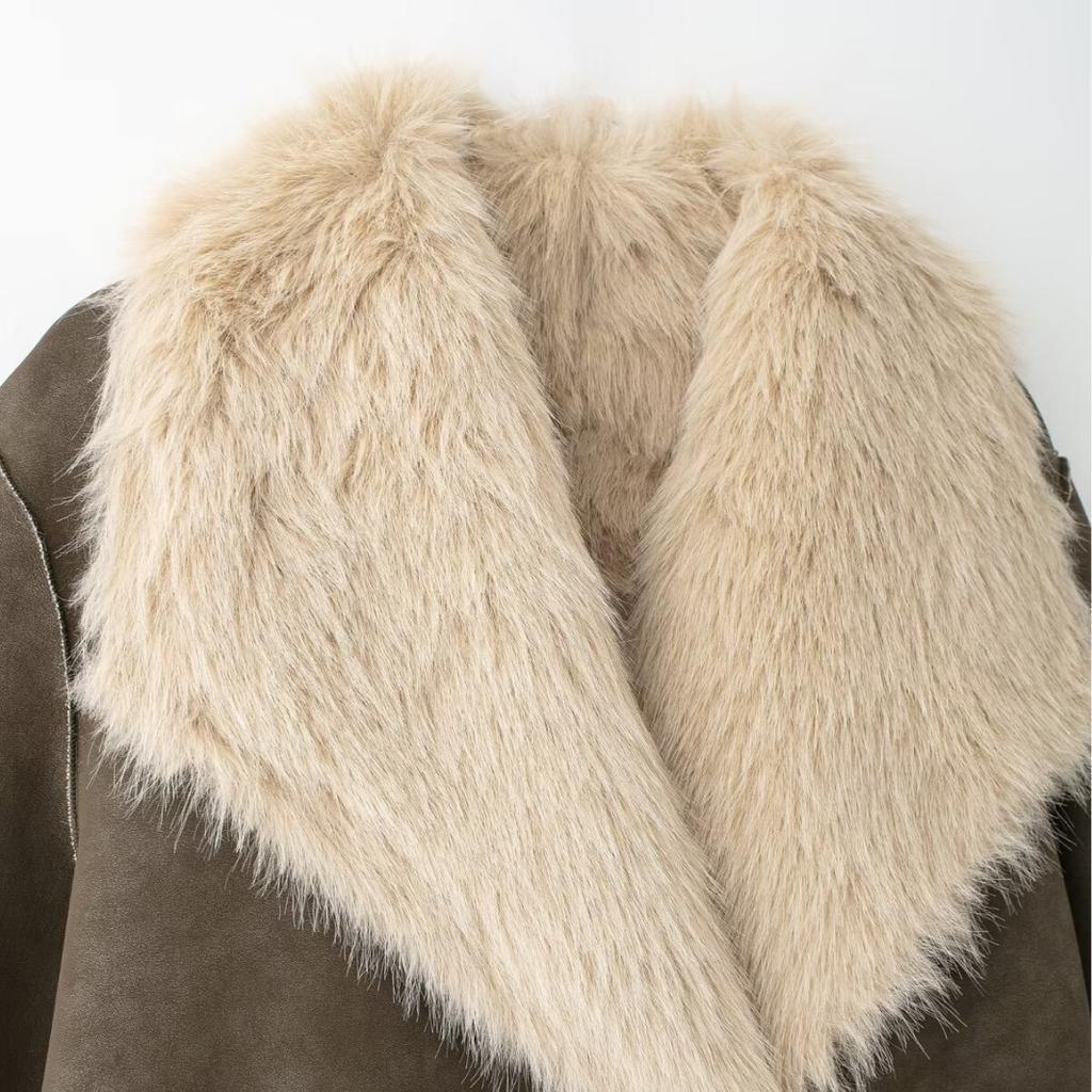 Winter New Women's Clothing Double-sided Long Coat Jacket