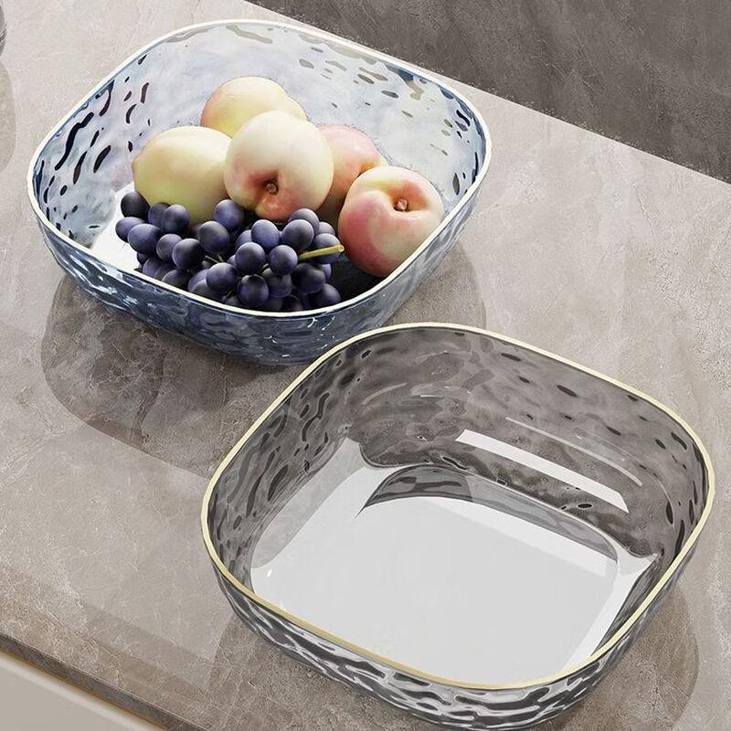 BAILOCK Light Luxury Gold Rim Fruit Plate