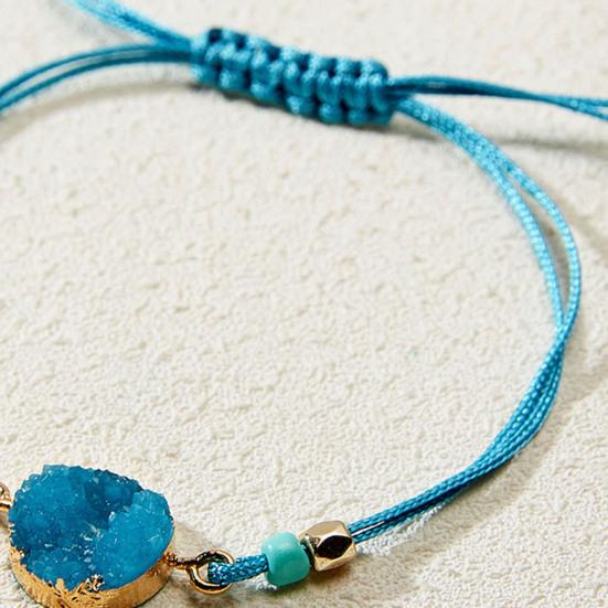 Unisex Bracelet Imitation Natural Stone Adjustable Men Women Korean Style Wear-resistant Bracelet Jewelry Gifts