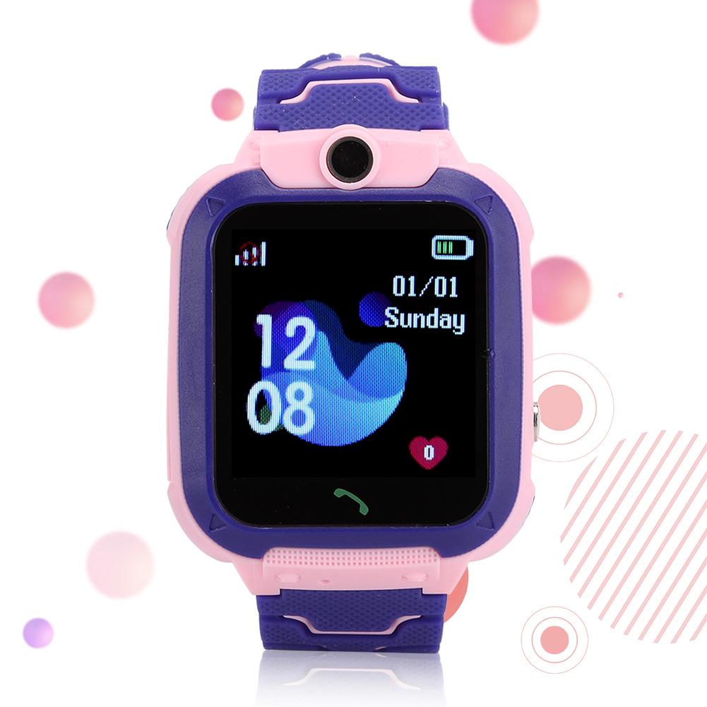 DS88 Waterproof Standby Two Way Call Positioning Pink Smart Phone Watch for Children Kids