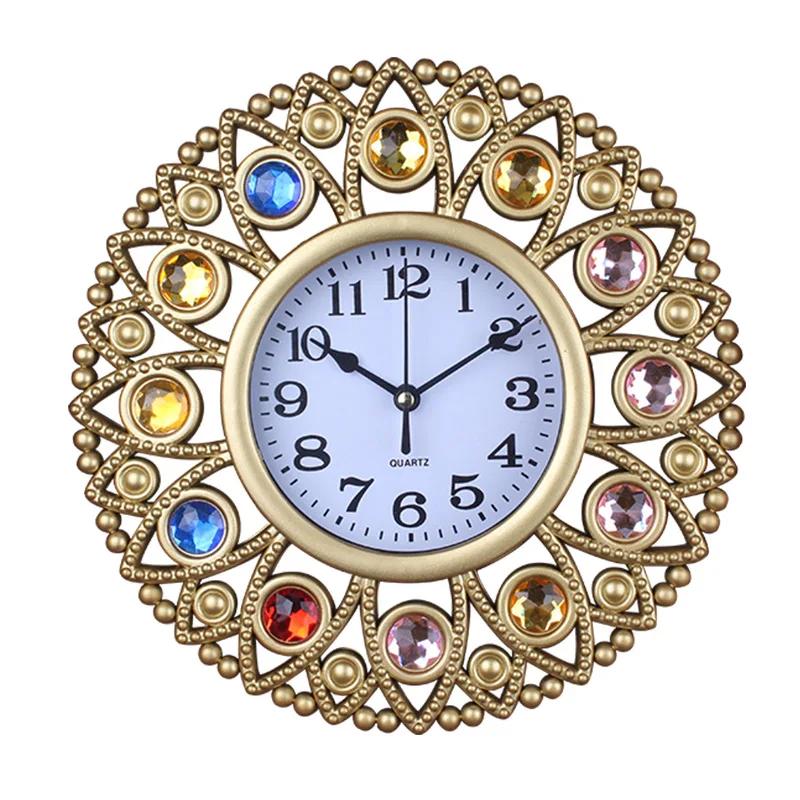 

Часы для гостиной, креативные европейские настенные часы, ретро-искусство, настенные часы, декоративные настенные часы, домашние тихие модные часы для учебы