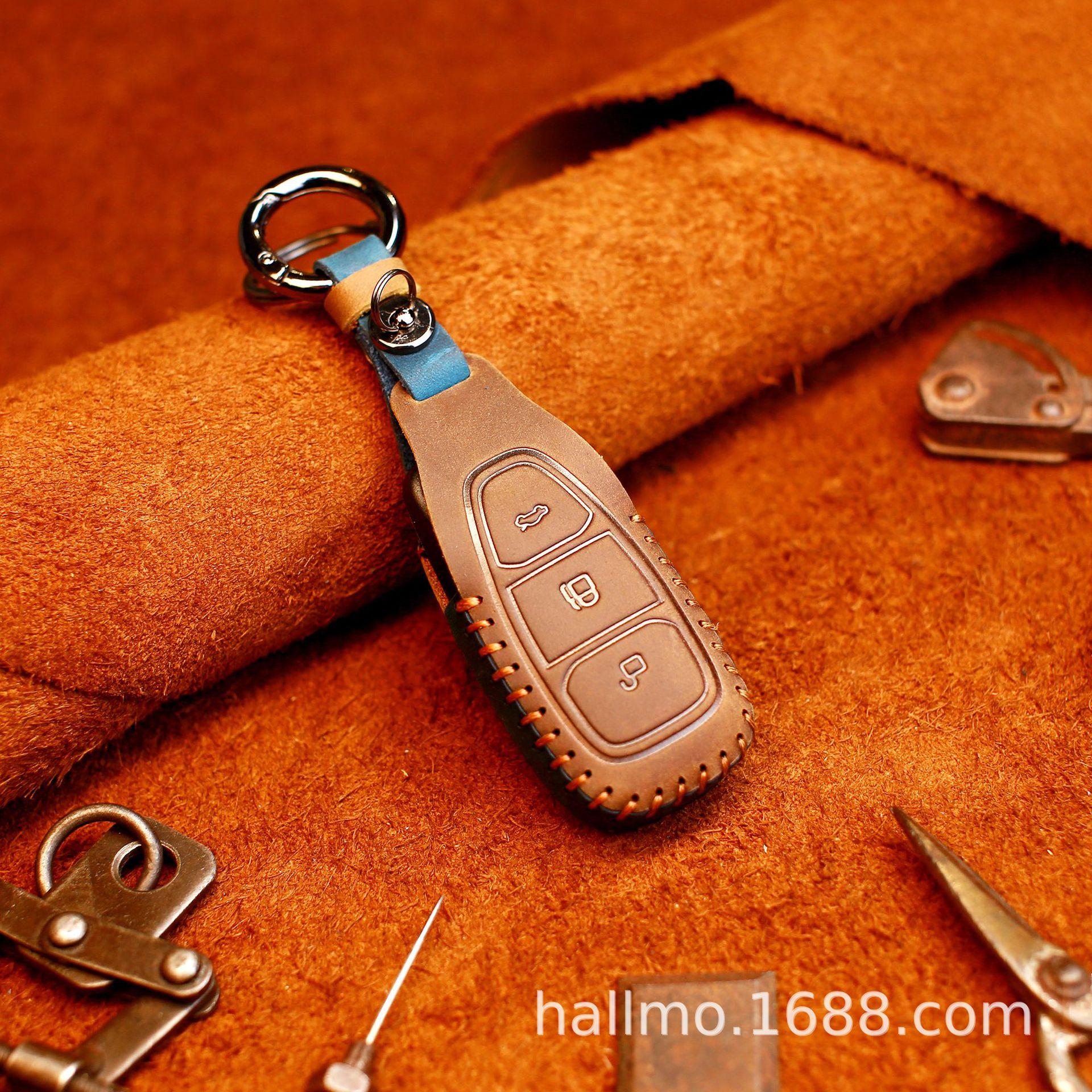 

Сумка для ключей автомобиля Подходит для сумки для ключей Ford Fox Mondeo чехол Edge кожаный чехол с пряжкой Чехол из кожи Crazy horse