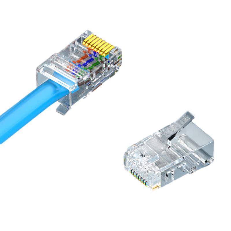 Hengdesheng Cat 5E RJ45 Pass-Through Ethernet Connectors
