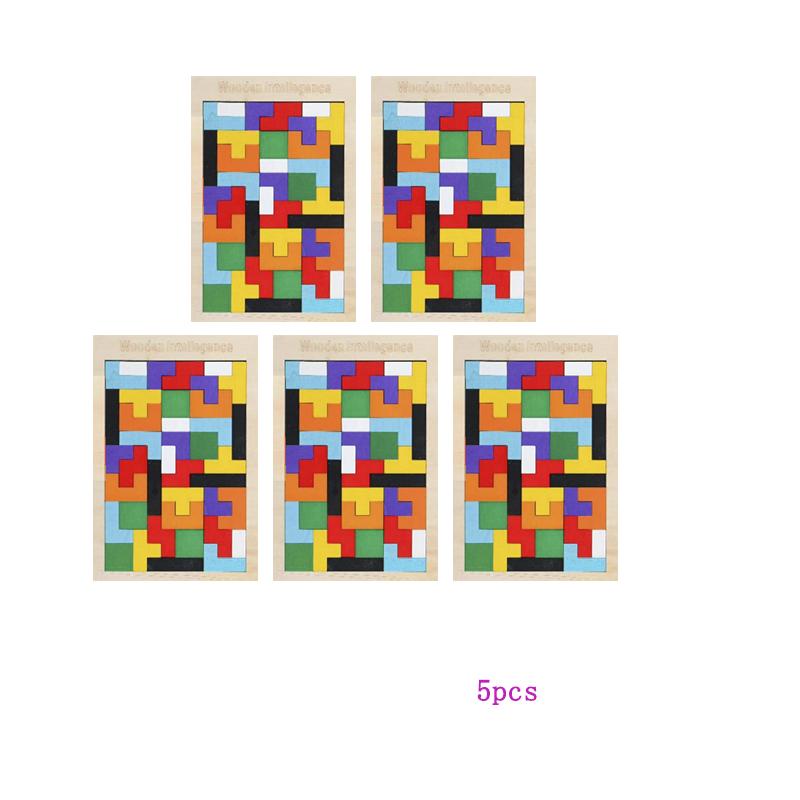 1 Set Holzpuzzle, frühkindliches Lernspiel, Logikspielzeug, Tangram-Puzzle