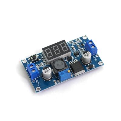 LM2596 Stabilisator Abwärtsregelbares Stromversorgungsmodul DC4.0~40 auf 1.3-37V LED-Anzeige Voltmeter Spannungsregler Konverter