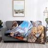 Home decoration plush Sofa blanket Colorful Animal Bedspread on the bed anime fluffy soft blankets thick blanket for winte