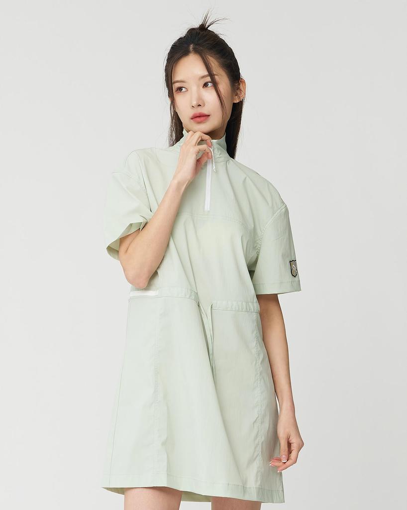 FIFA 1904 Stretch Stand Collar Dress (Green)