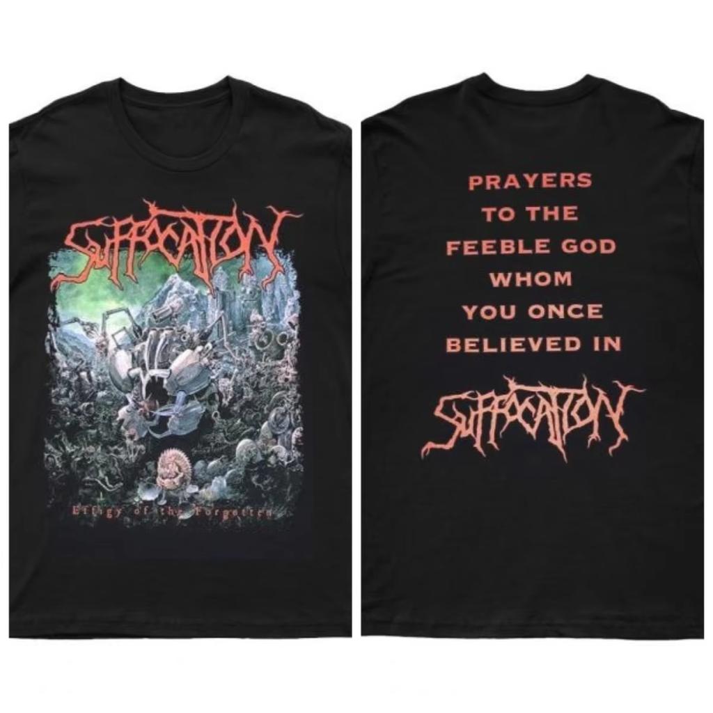 2025 New SUFFOCATI - Effigy of The Forgotten Printed Unisex Street Fashion Trend Pure Cotton Autumn and winter innerwear