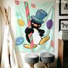 PINGU Wall Tapestry Aesthetic Wall Hanging Printed Fabric Blanket Decorative Tapestries for Bedroom Living Room Home Decor