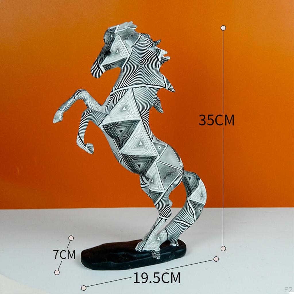 Horse Statues Animal Sculptures Decorating Souvenirs Gifts Collectible Resin Figurines for