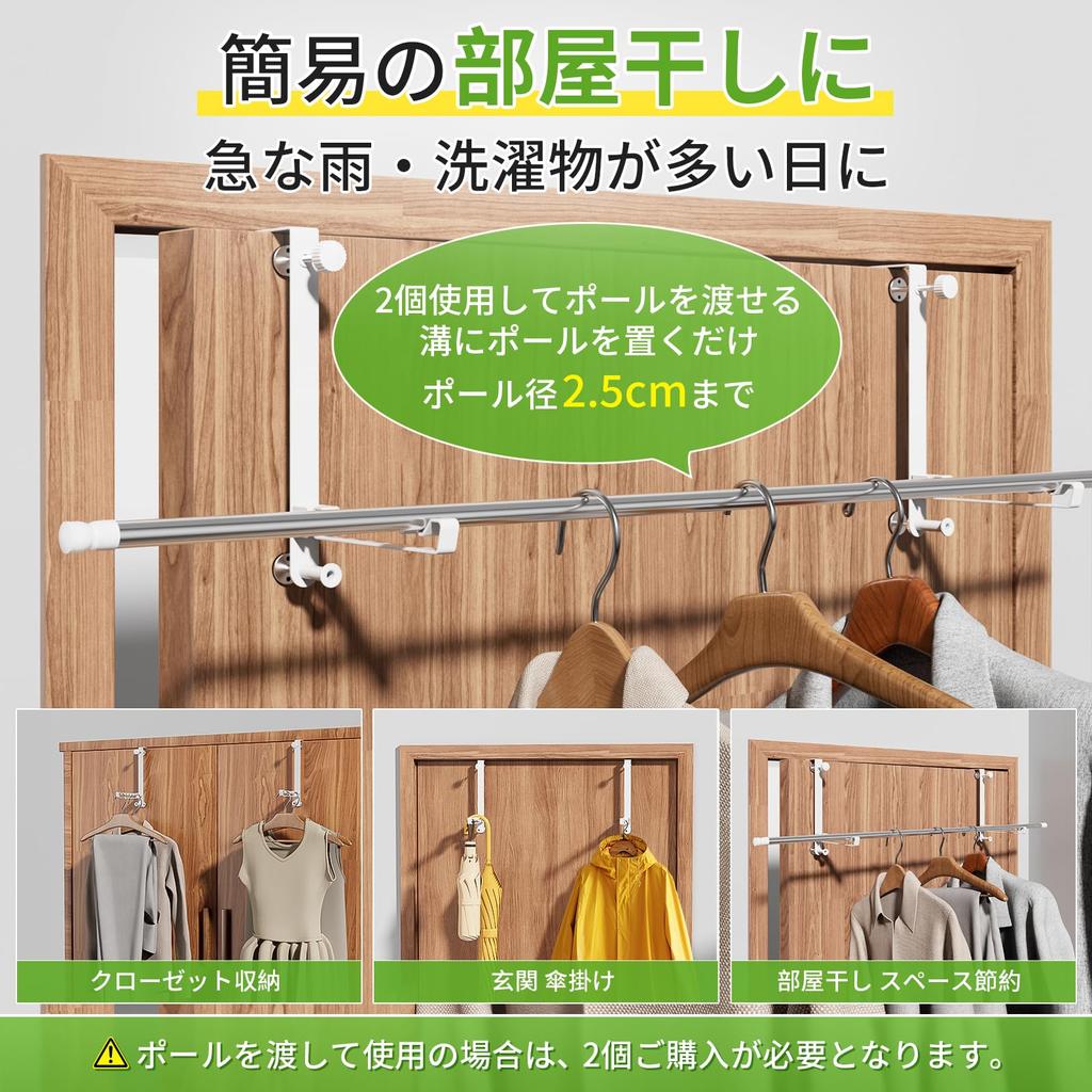 GAGUIUP Foldable Door Clothes Slim Hanger, Rack, Scratch-Resistant, Space-Saving, Design, Breathable, Door-Mounted Storage.
