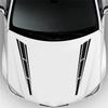 2Pcs Auto Front Hood Car Sticker Racing Stripes Graphics Decal Accessories