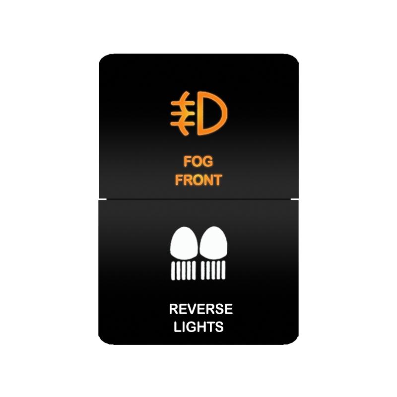 12V 24V LED Rocker Switch Dual Button ON/OFF Amber White Light for LED Light Bar Fog Lights Jeep Toyota 4Runner Land Cruiser