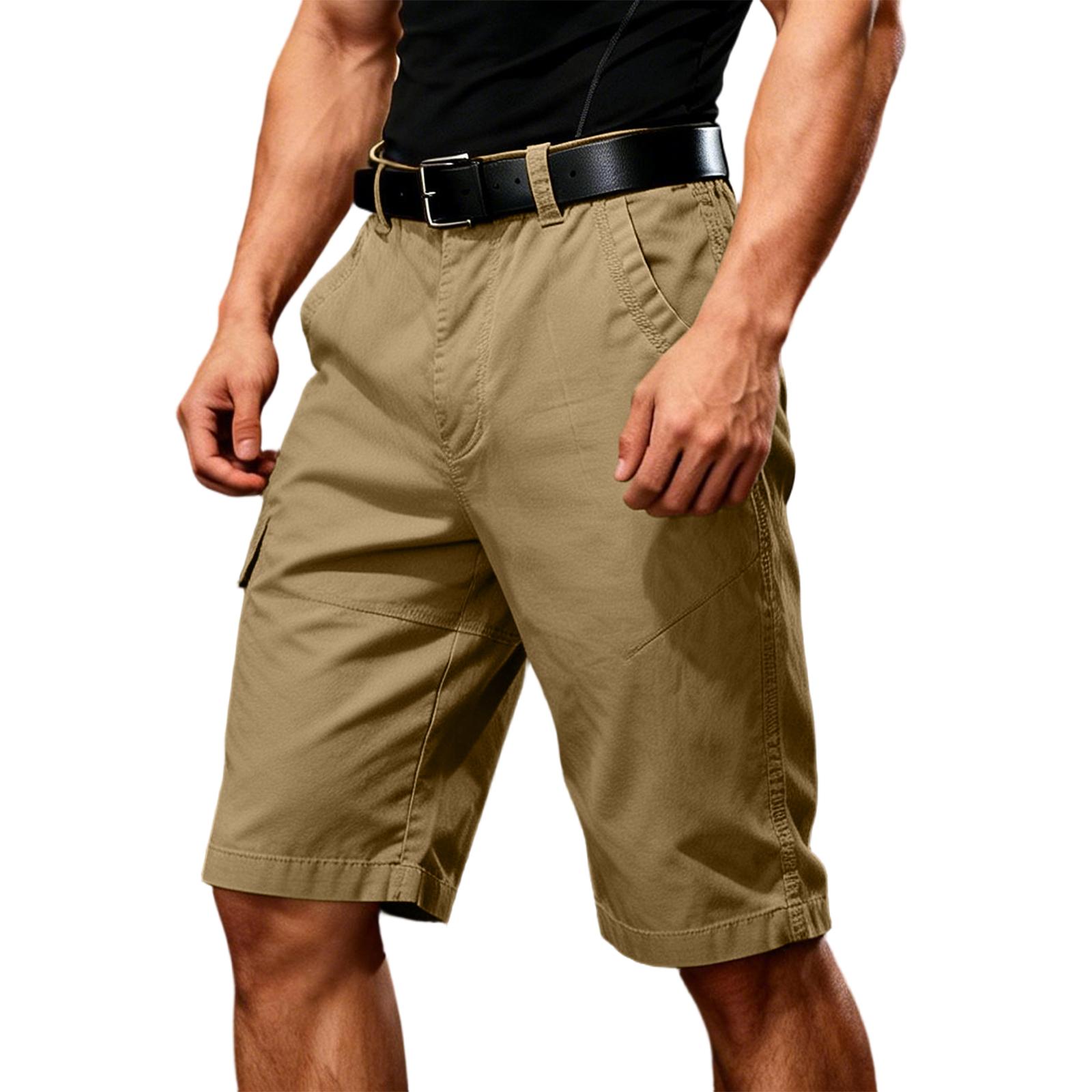 

Men s Loose-fitting Cargo Casual Shorts 38 хакі