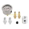 P5ED Truck Car 1/8NPT Fuel Pressure Gauge Liquid 0-160PSI Oil Pressure Gauge Compatible for Fuel Injection Systems Universal