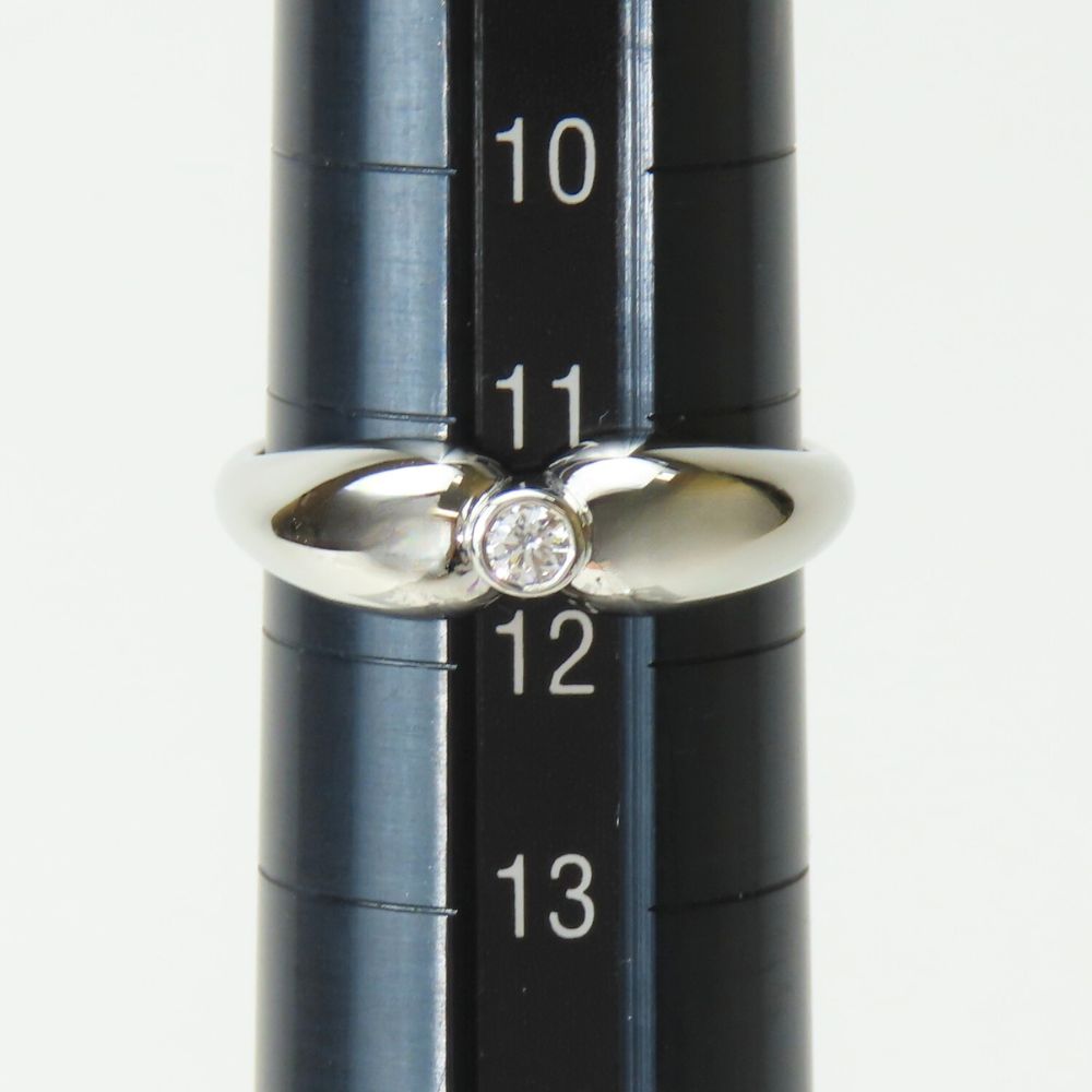 Used TIFFANY&Co. Ring Double teardrop EU#51.5 Pt950Platinum/diamond 4.9g Platinum 1PD