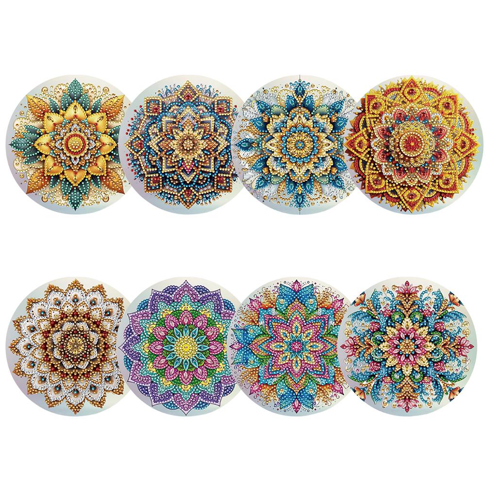 12PCS DIY Diamond Painting Greeting Card Set Xmas Designs Rhinestone Diamond Art Mosaic Postcards Congratulations Cards & Gifts