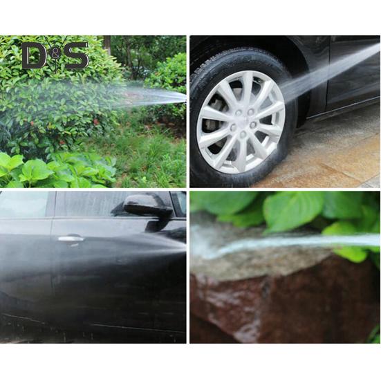 Tryska pro zahradní hadici Tryska pro rozprašování vody s 8 nastavitelnými zavlažovacími vzory Protiskluzová rukojeť Vysokotlaká hadicová tryska pro zavlažování rostlin trávníku