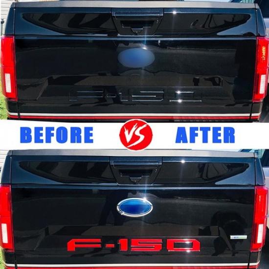 For 2018- F150 Tailgate erts Emblem Letters Matte Red Premium Design