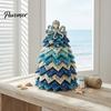 Educational Ocean Crafting Kits 2PCS DIY Quilted Sewing Christmas Tree Kit, Whale+Crab/Turtle+Octopus Marine Theme, Artistic Party Activities for Kids