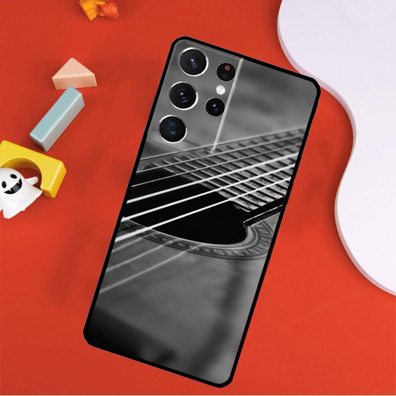 

Guitar Music Phone Case For Samsung Galaxy S25 Ultra S24 Ultra S9 S10 S20 S21 S22 S23 Plus S24 FE Cover Galaxy S24Ultra