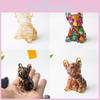 Crystal Resin Dog Figurine With Modern Minimalist Design Perfect For Home Office Decor Gifts