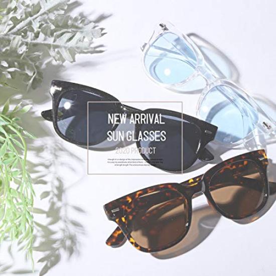 [LUX STYLE] Sunglasses for Men and Women, Wellington style, Tortoiseshell, One Size Fits All, Brown pm-9161