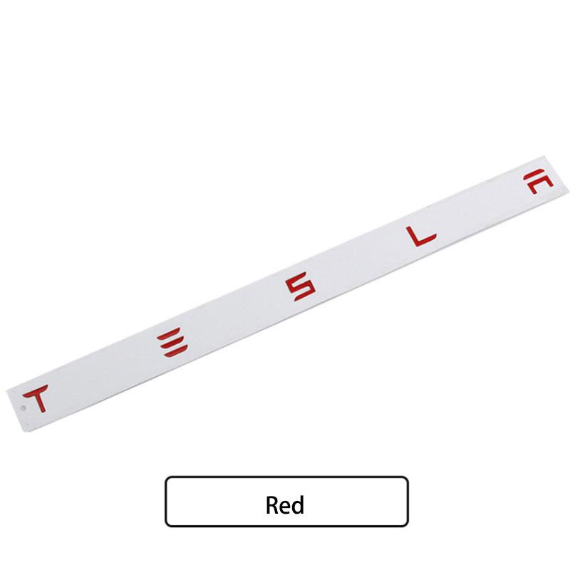 3D ABS TESLA emblem Letters Logo Chrome Black Red Badge Car Rear Trunk Stickers For Tesla Model 3 Y X S Back Decals Accessories