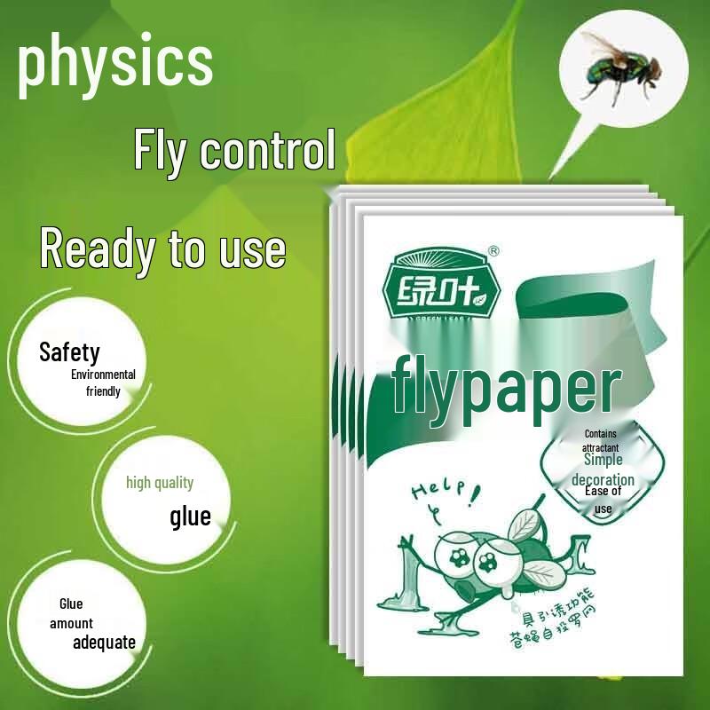 Green Leaf Sticky Fly Traps