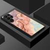 Thin Ring Magnetic Phone Case For Samsung Galaxy S26 Ultra S25 FE S24 S23 S22 Plus S21 FE Watercolor Marble Pattern Hybrid TPU+PC Matte Cover
