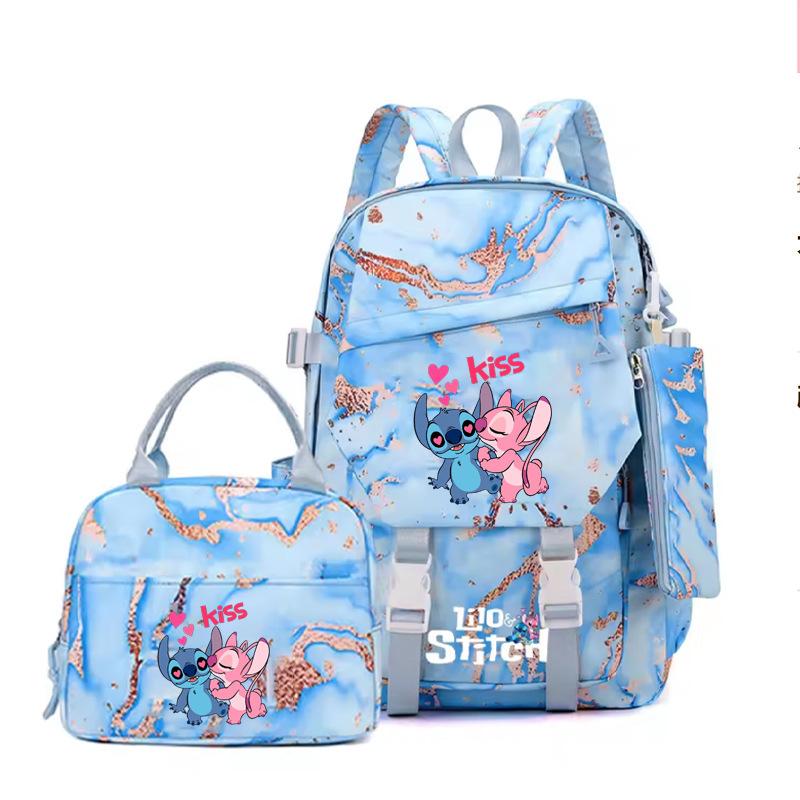 Backpack Level 3 To 6 Girls Pink School Bag Portable Lunch Bag Stationery Pencil Case