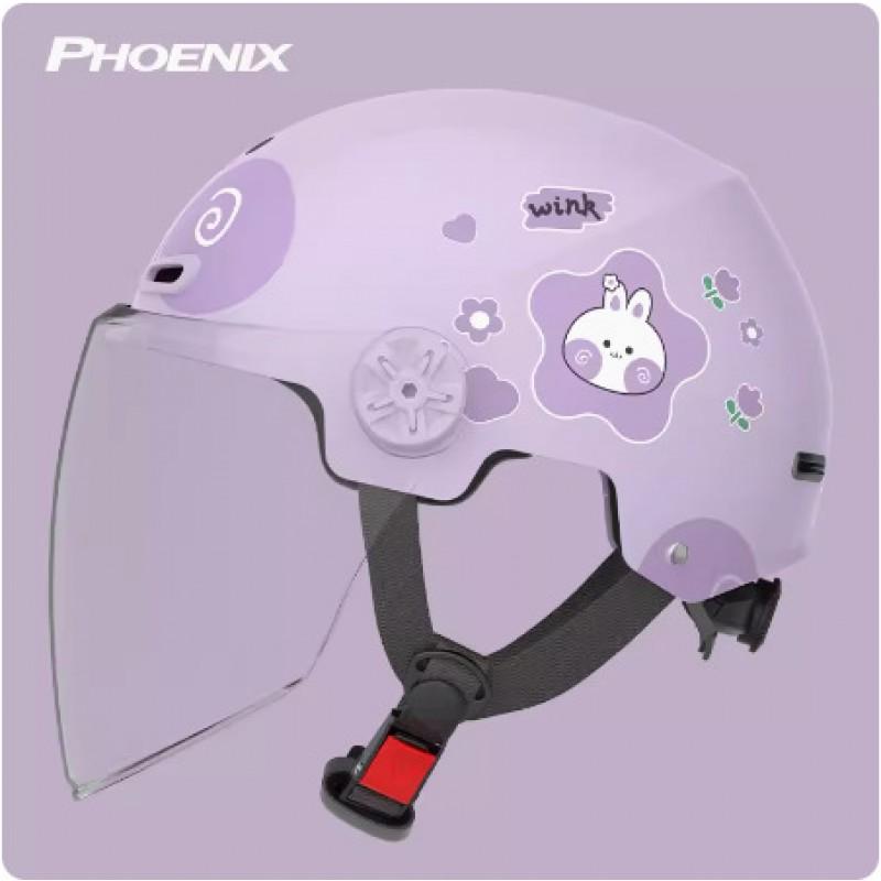Kids Motorcycle Helmet ABS Safety Electric Scooter Bike Ride Winter Use