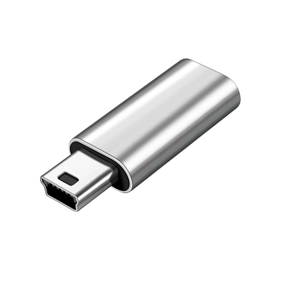 

Адаптер USB папа - Mini 5-контактный USB, Mini USB - разъем Type-C, разъем для передачи данных, OTG-адаптер серебряный