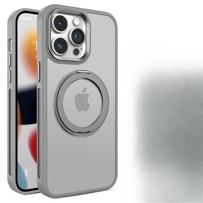 Rotating Bracket Magnetic Suction Suitable for Apple 16 Promax Mobile Phone Case IPhone 14 Matte Cooling 15 Drop-proof Full Package