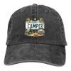 Happy Camper Baseball Cap Unisex Hats Women Visor Protection Snapback Camper Camping Caps