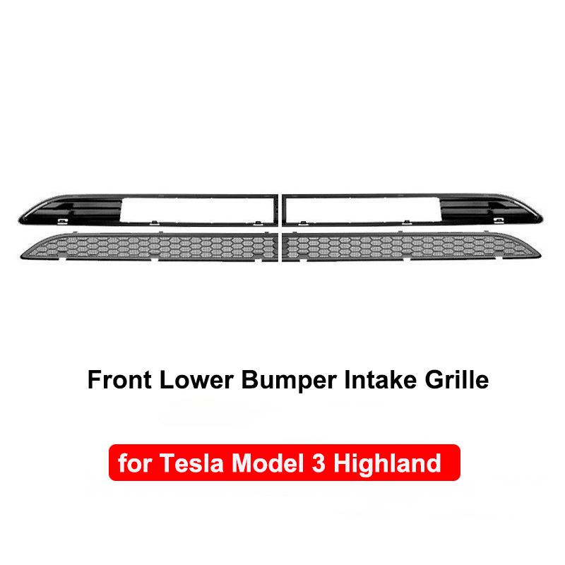 for Tesla Model Y Juniper 2025 Model 3 Highland Front Grill Guard Grille Inserts Mesh Anti Insect Net Cover Bumper Grid Filter