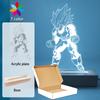 Gaming Room Lamp Anime Goku Night Light Luces Led Lights For Bedroom Home Decoration Usb Small Rgb Lighting Xmas Birthday Gifts Kid Friendly