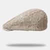Casual Versatile Forward Cap Flower Embroidery British Hat Fashion Beret  For Lady Girl