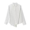 Kaslead New Arrival Women's Fashion Style Stylish Simple and Versatile Multi-Purpose Stripes Shirt 9479266