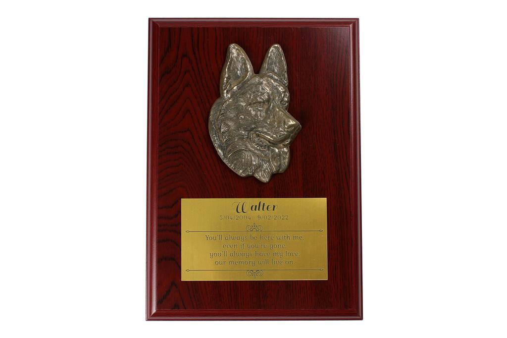 German Shepherd Dog, Alsatian Wolf Dog II – Bas-relief of a dog, small decoration | Art-Dog