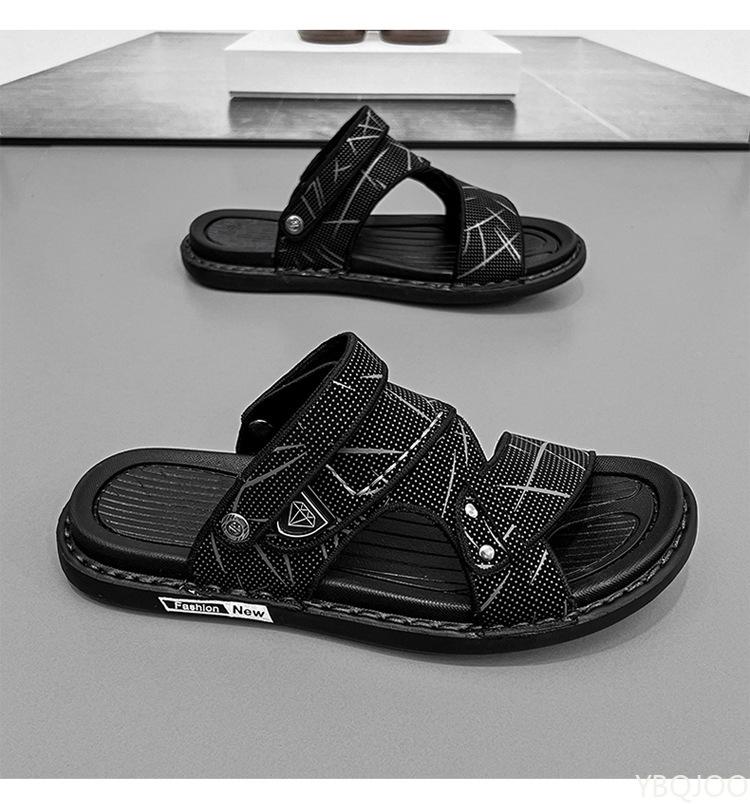 2026 New summer Lightweight breathable Flat Beach Sandals Men's Fashionable  versatile Slippers Men Platform comfortable shoes