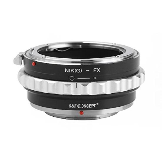 

Адаптер об єктива Concept F Mount Type Об єктив до Fujifilm X Mount з кільцем діафрагми K&F KF-NGX2 (Nikon (G Сумісний) Конверсія)