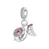925 Silver Heart Sea Turtle Starfish Flower Pendant Bead for Women DIY Necklace Bracelet Jewelry Gift
