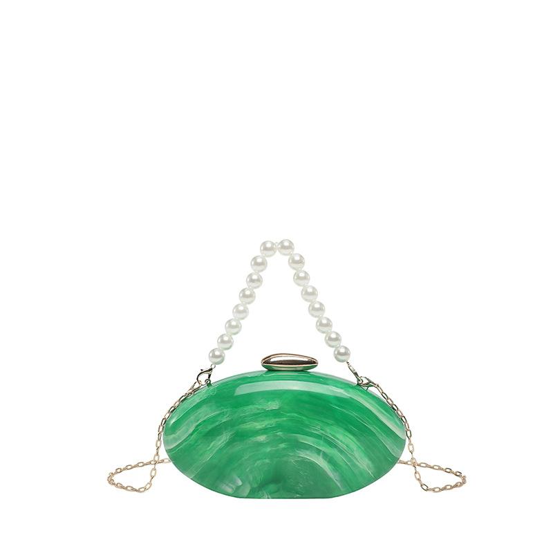 Acrylic Box Shell Dinner Bag Women's Handheld Shoulder Bag Cross-Border Style Pure Color Spring 2026 Fashion Trend Hard Shell