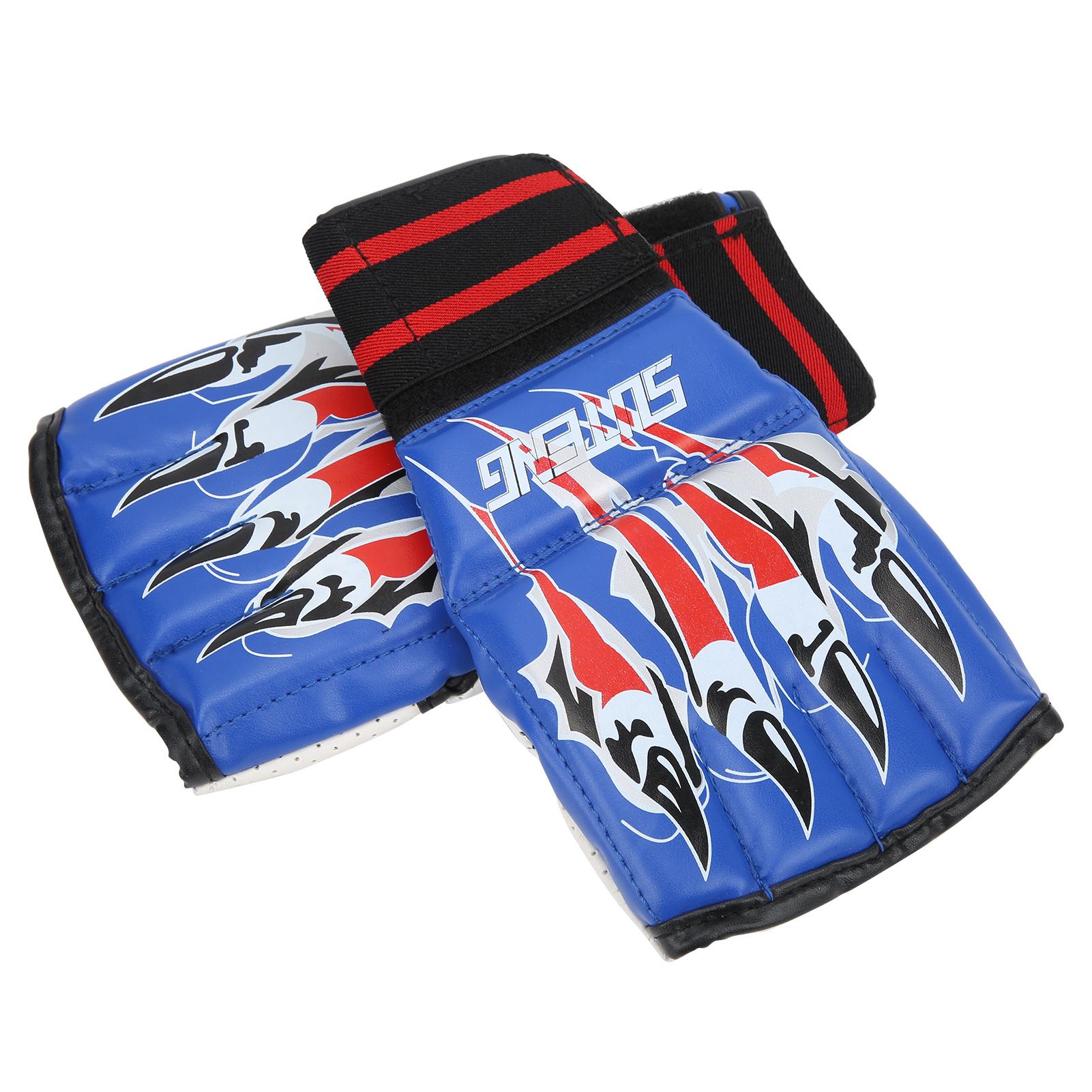 

Pair Fight Gloves HalfFinger SwtProof with High Elastic Band for Punching Bag Fighting Competition(Red )