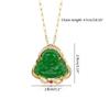 Buddha Necklaces Amulet Chinese Style Maitreya Jewelry All-match Sweater Chain